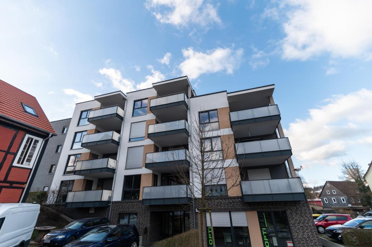Dwellstay - Modernes Apartment I 55Qm I 2 Zimmer I Kueche I Bad I Terrasse I Tv I Wlan Bad Hersfeld Exteriör bild